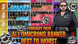 All Omicrons Ranked Best to Worst for EVERY Game Mode - February 2024 - Star Wars Galaxy of Heroes