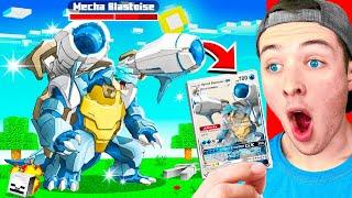 Opening MECHA POKEMON PACKS to get GOD POKEMON in MINECRAFT