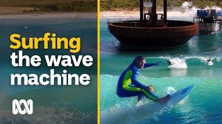 Professional surfers test world-first wave pool technology  Surfing  ABC Australia