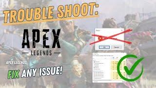 APEX LEGENDS – How to Fix Crashing Lagging Freezing black screen …  – Full Tutorial