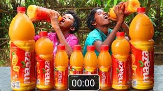 5.2 L MANGO MAAZA CHALLENGE  MANGO FROOTI CHALLENGE  JUICE CHALLENGE  VILLAGE MAAZA CHALLENGE