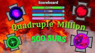 Diep.io  500 Subscriber special Quadruple million with myself