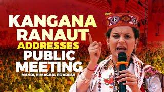 LIVE Kangana Ranaut Addresses Pubic Meeting  Mandi BJP  Election  Himachal Pradesh