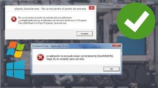 No se encuentra el punto de entrada del procedimiento  Windows 7 8.1 y 10  error 0xc00007b 2023