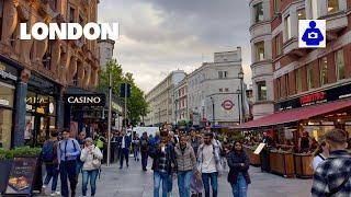 London Autumn Walk   Piccadilly Circus to COVENT GARDEN  Central London Walking Tour  4K HDR