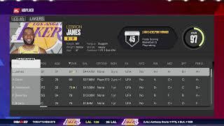 NBA 2k23 myleague Lakers simulation