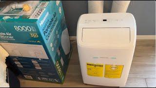 How to install and use a Hisense 8000 BTU Dual Hose Portable Air Conditioner