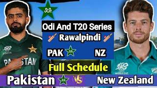 PAKISTAN Tour VS NEW ZEALAND T20 AND ODI SERIES SCHEDULE DATE AND TIME #pakvsnewzealand