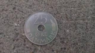 1986 25¢ ØRE DANMARK Coin