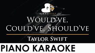 Taylor Swift - Wouldve Couldve Shouldve - Piano Karaoke Instrumental Cover with Lyrics