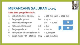 PERANCANGAN SALURAN DRAINASE