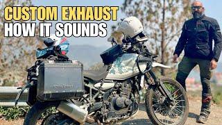 Himalayan 450 Custom Exhaust Sound Check On Mountain Twisties