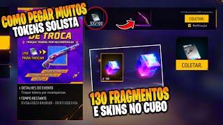 CORRE COMO PEGAR MUITOS TOKENS SOLISTA E PEGAR A BAUBAU ATRIBUTADA E 130 FRAGMENTOS - NOVIDADES FF