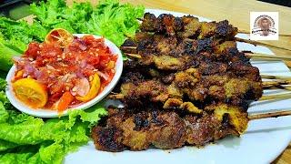 SATE MARANGGI KAMBING DAGING EMPUK BUMBU MERESAP PLUS SAMBEL SEGAR.