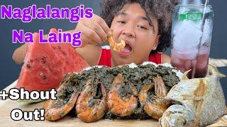 NAGLALANGIS NA LAING W SHRIMP+FRIED TALAKITOK+WATERMELON+BLUEBERRY SODA MUKBANG W JUST LAFAM