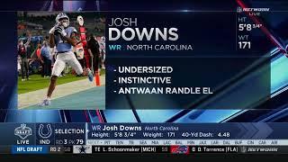 Josh Downs is going to Indianapolis Colts for the #79 pick of the 2023 NFL draft