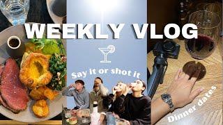 WEEKLY VLOG  Say it or shot it cocktail making dinner dates