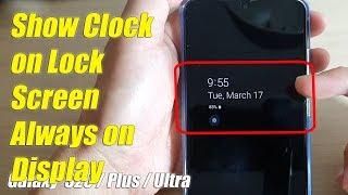 Fix Cant See the Clock on Lock Screen on Galaxy S20  Ultra  Plus Always On Display