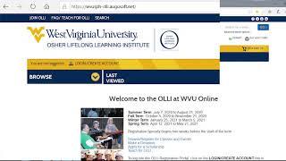 How to Reset Your Password for Your OLLI at WVU Registration Portal Account