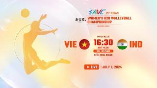  LIVE   VIETNAM VS INDIA  22nd Asian Womens U20 Volleyball Championship