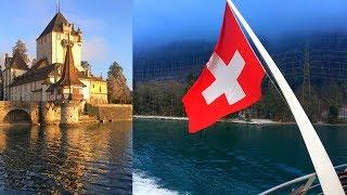 Winter Boat Cruise in First Class on Lake Thun from Interlaken Thunersee