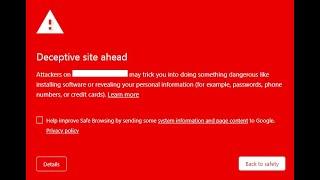 Deceptive Site Ahead Warning  Easy Fix