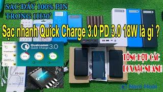 Sạc nhanh Quick Charge 3.0 PD 3.0 18W là gì ?  Tổng hợp các loại box sạc Nhanh  Nam Hoài Shop