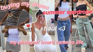 dream summer try on clothing haul  pinterest inspired