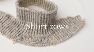 SLANTING SLIPOVER - short rows