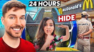 MR BEAST Challenged us to SURVIVE in MCDonalds for 24 Hours