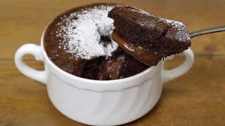Kuchen Schokoladenbecher in 1 Minute in der Mikrowelle