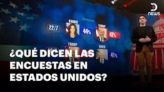 Se conocen los primeros números de las encuestas con Kamala Harris - DNews