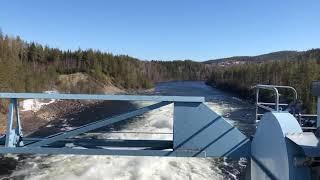 Hydropower water dam dump