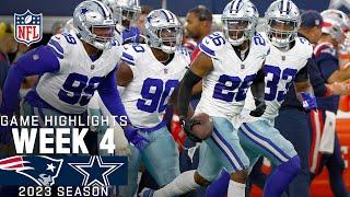 New England Patriots vs. Dallas Cowboys Game Highlights  NFL 2023 Week 4