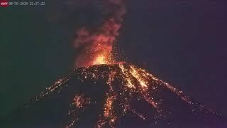 Aug 30 2024 Large Eruption from Fuego Volcano Guatemala