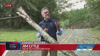 Evacuations in Rutherford County from Lake Lure flooding