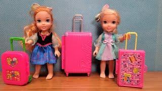 Luggage shopping  Elsa & Anna toddlers are packing #suitcase #bags