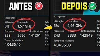 Como Aumentar Velocidade do Processador ou CPU  - Tutorial Windows 10 e 11