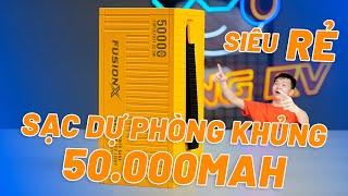 Sạc Dự Phòng Khủng 50.000mAh - Sạc 1 Lần Dùng Cả Tháng