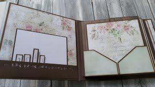 Interactive Scrapbook Mini Album  8x8  Look behind the things  Hello Beauty by Craft Oclock