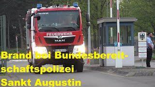 Brand bei Bundesbereitschaftspolizei Sankt Augustin sorgt für Alarmstufenerhöhung am 5.5.23 + O-Töne