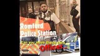 Romford Police Station - Why are those Police cars Parked on Double Yellow lines - Station uproar