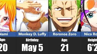 EVERY Straw Hat Pirate’s Age Height and Birthday