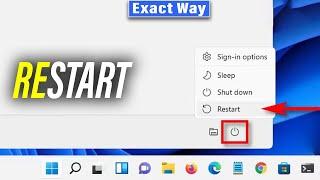 How to restart windows 11 PC or Laptop
