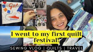 Going to my first quilt festival  Mid-Atlantic Quilt Festival  Sewing Vlog  Quilt show