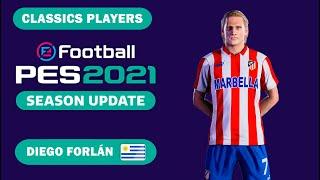 D. FORLÁN face+stats Classics Players How to create in PES 2021