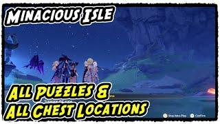 Minacious Isle All Chest Locations & All Puzzles Guide in Golden Apple Archipelago  Genshin Impact