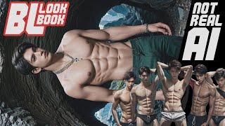 sexy kpop boy in the cave  NOT real AI  4k Ai BL LookBook  gay yaoi boys love