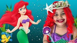 Disney The Little Mermaid Princess Ariel  Makeup and Costume Kids Makeup