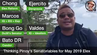 Sino ang mga iboboto ni Thinking Pinoy?